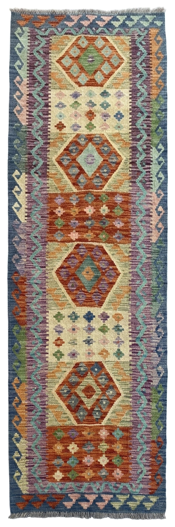 Handmade Flat Weave Kilim Rug 284 CM x 86 CM SK#1064