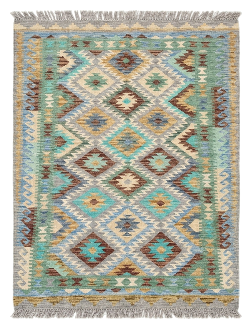Handmade Flat Weave Kilim Rug 243 CM x 155 CM SK#1057