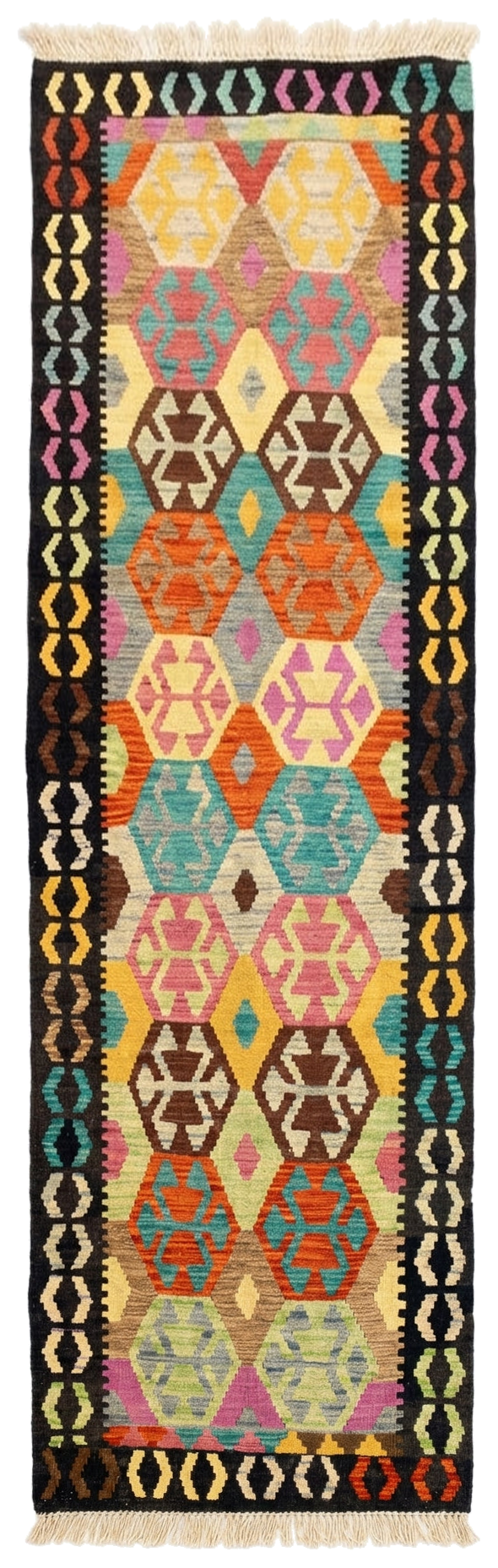 Handmade Flat Weave Kilim Rug 292 CM x 84 CM SK#1063