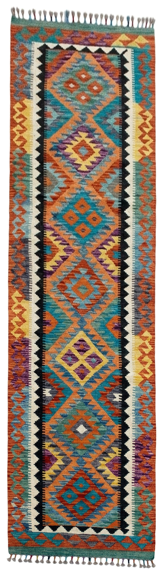 Handmade Flat Weave Kilim Rug 300 CM x 80 CM SK#1076