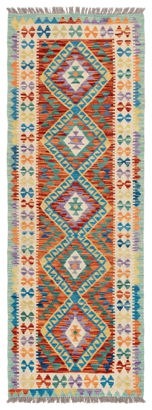 Handmade Flat Weave Kilim Rug 285 CM x 80 CM SK#1067