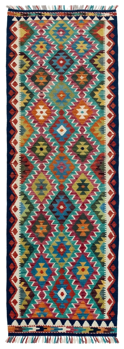 Handmade Flat Weave Kilim Rug 289 CM x 80 CM SK#1074