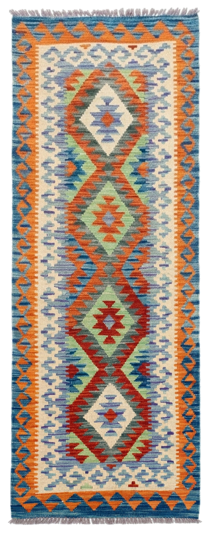 Handmade Flat Weave Kilim Rug 204 CM x 74 CM SK#1072
