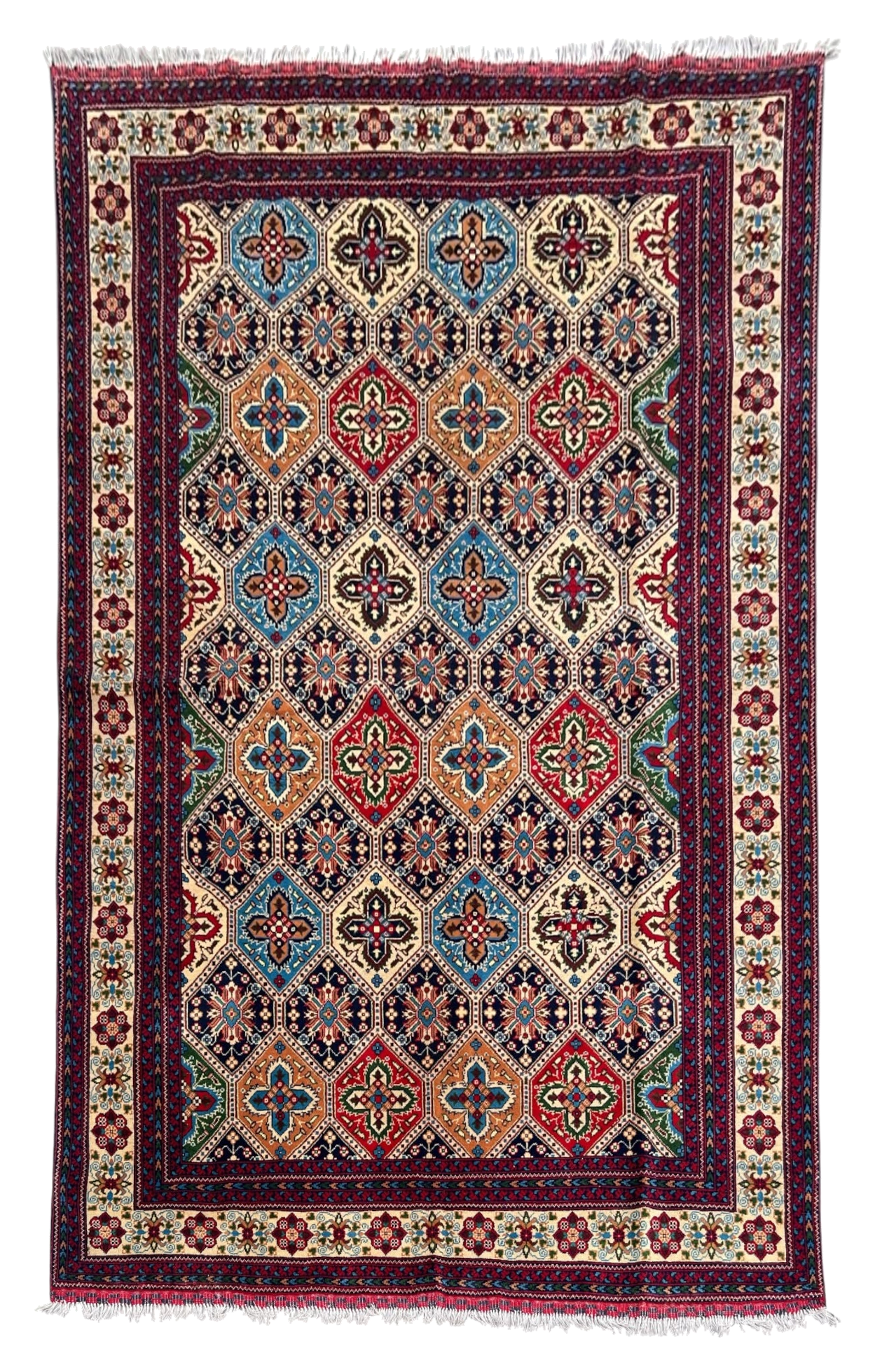 Handmade Afghan Traditional Wool Rug, 296 CM x 200 CM
