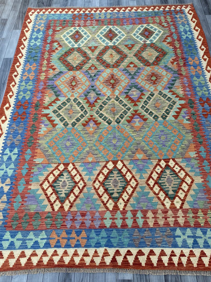 Handmade Flat Weave Kilim Rug ( 297 cm x 206 cm ) SK#1111