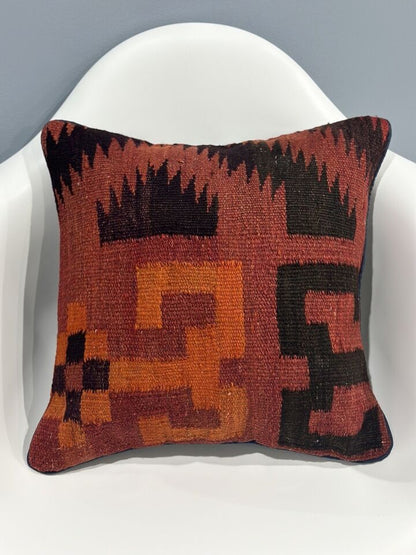 Genuine Afghan Handwoven Traditional Kilim Cushion Cover ( 45 CM X 45 CM ) AF#19